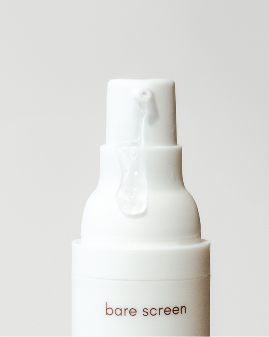 bare screen. Gel Sunscreen