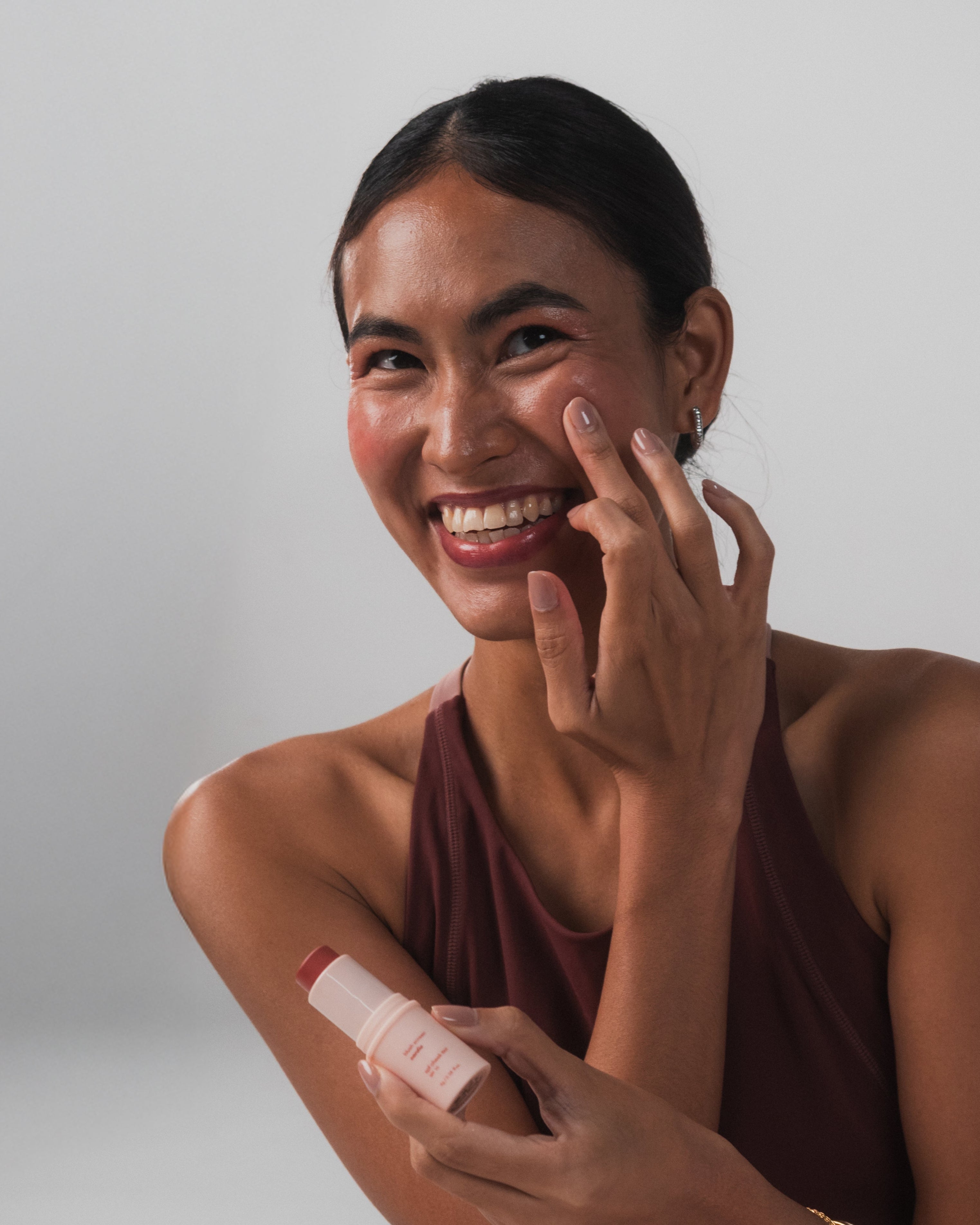 blush screen. SPF blush