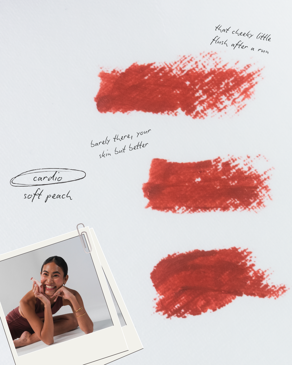 blush screen. SPF blush